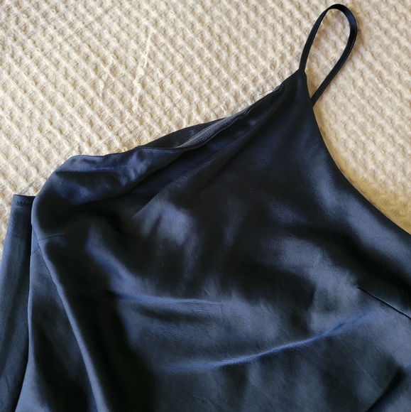 One Shoulder Silky Midi Dress - Picture 3 of 6